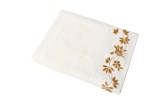 RĘCZNIK BAMBU FLOWER 50X90 FROTTE BIAŁY