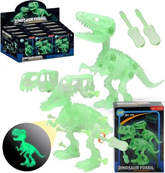 Szkielet dinozaura rozkręcany świecący