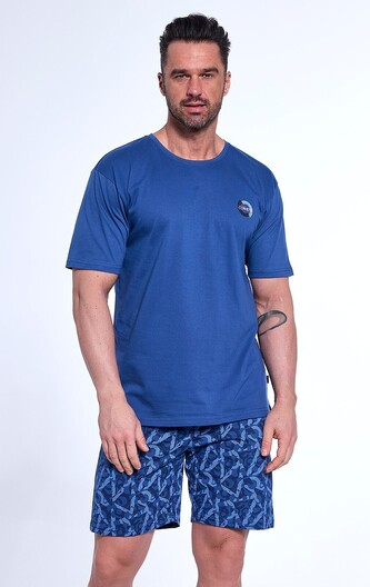 Piżama Cornette 326/176 Emblem kr/r S-2XL męska jeans M