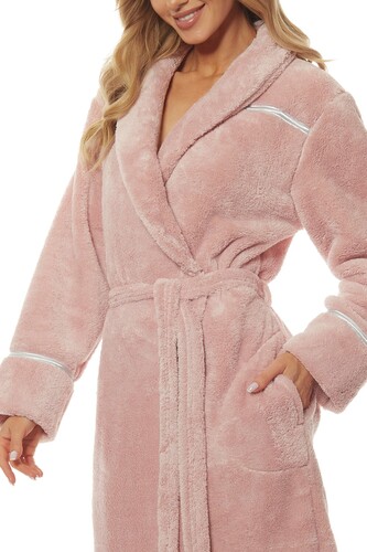 Szlafrok L&L 2084 Satyn długi S-2XL damski baletowy XXL-172/110/118