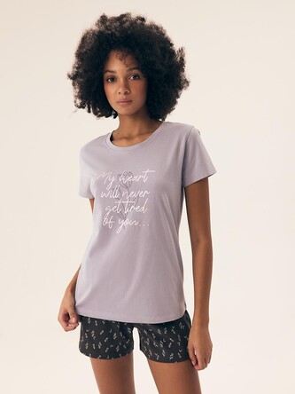 Piżama Henderson Ladies 42893 Naturaleza kr/r S-2XL lavender XL