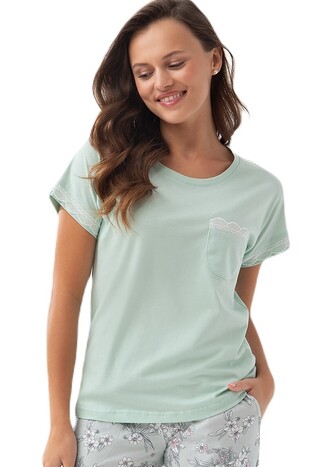 Piżama Luna 342 kr/r M-2XL damska zielony XL