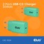 Club3D Nabíječka, USB-C, Power Delivery 15V/2A, 2-pack, zelená