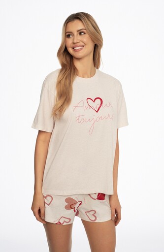 Piżama Henderson Ladies 41309 Amour kr/r S-2XL pink L