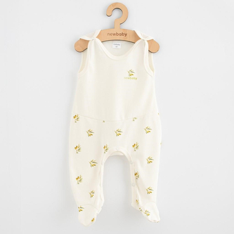 Kojenecké dupačky z organické bavlny New Baby Olivy - velikost 68 (4-6m)