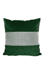 POSZEWKA 40X40CM CYRKONIE P4040/CYR/ZIE VELVET ZIELONA