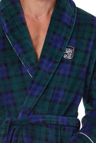 Szlafrok L&L 2455 Hero M-2XL męski granatowy M-170/112/112