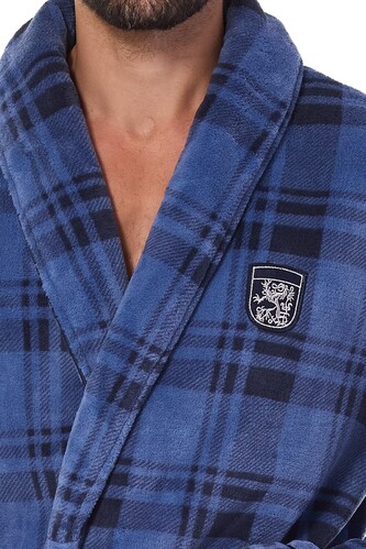 Szlafrok L&L 2455 Hero M-2XL męski navy L-176/116/112