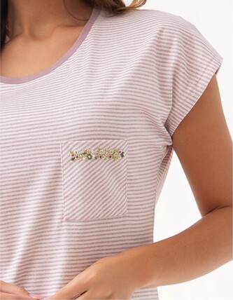 Piżama Luna 323 kr/r 3XL damska beżowy 3XL