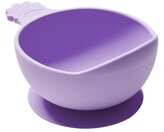 Miska silikonowa z przyssawką i uchwytem fioletowa