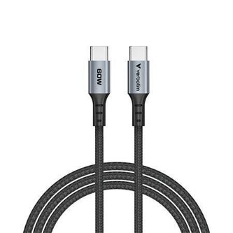 USB kabel, černá, USB-C / USB-C, 1,2 m, 60W, VERBATIM 31845