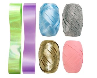 Zestaw wstążek pastelowo-złote 8szt