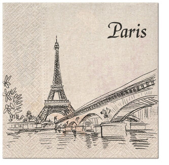 Ubrousky PAW Dekor We Care (20ks) Paris City