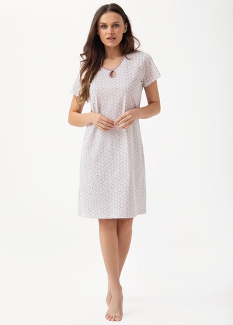 Koszula Luna 209 kr/r M-2XL W25 damska ecru-beżowy L