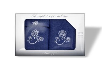 RĘCZNIK KPL.FINEZJA 3 SZT/30X50+50X90+70X140/ FROTTE NIEBIESKI