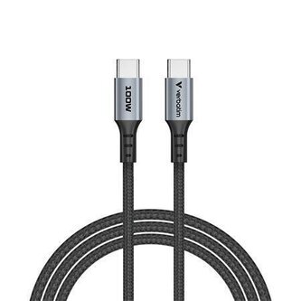 USB kabel, černá, USB-C / USB-C, 1,2 m, 100W, VERBATIM 31846