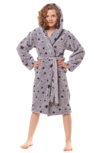 Szlafrok L&L 9157 Dream Star 134-140 dziecięcy melange 134-140