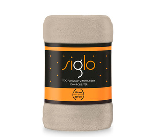 KOC SIGLO 150X200 CIEMNY BEŻ 240g/m2 POLIESTER