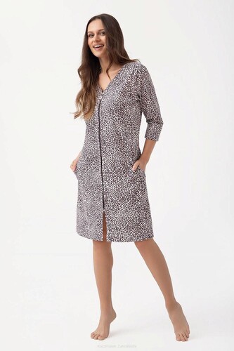 Szlafrok Luna 390 4XL W25 damski panterka 4XL