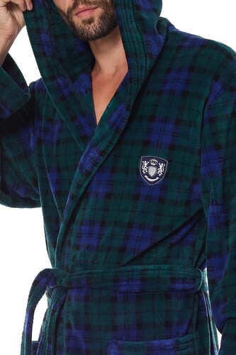 Szlafrok L&L 2457 Pedro M-2XL męski granatowy XL-182/120/116