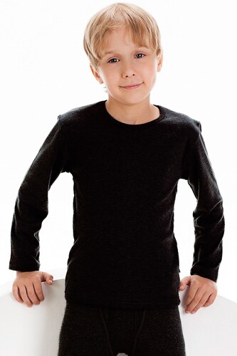 Koszulka Cornette 214 Young Boy 134-164 czarny 158-164