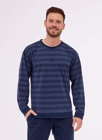 Piżama Cornette 117/279 dł/r Loose 14 S-2XL granatowy XL