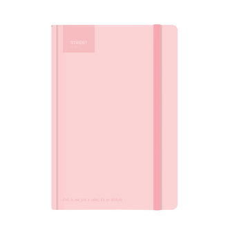 Blok PASTEL A5 linka - Pink s gumou