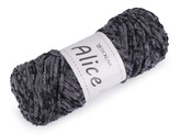 Pletací žinylková příze Alice 100 g - 1 ks - 18 šedá tmavá
