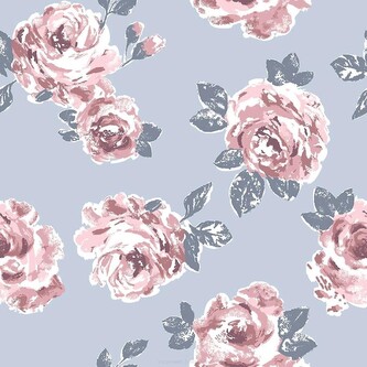 Szlafrok Luna 390 S-XL W25 damski szary-niebieski M