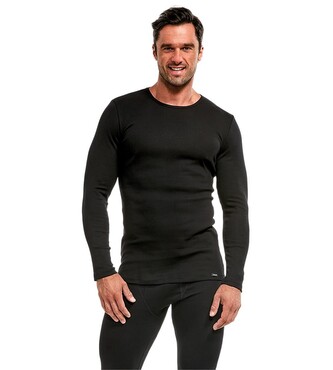 Koszulka Cornette 214 Authentic dł/r 4XL-5XL czarny 4XL