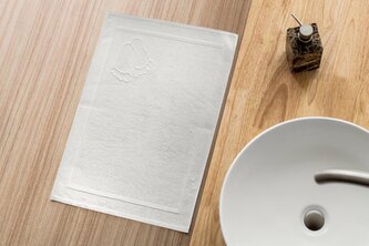 DYWANIK STOPKI 50X70 FROTTE BAW.650 G.BIAŁY