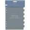 Filofax, Rozřazovače pro diáře Minimal, A5, měsíční