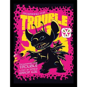 Obraz na zeď - Stitch - Trouble, 34.3 x 44.5 cm