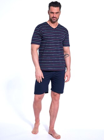Piżama Cornette 330/49 kr/r M-2XL męska granatowy XXL