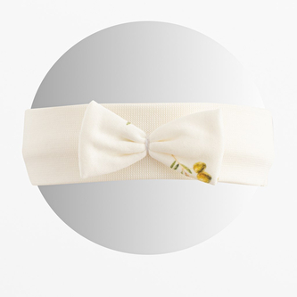 Kojenecká čelenka z organické bavlny New Baby Olivy - velikost Univerzální