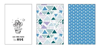 ŚCIERKA KPL.3 SZT 40X60 KUKE 007 HUG KAKTUS BAW.