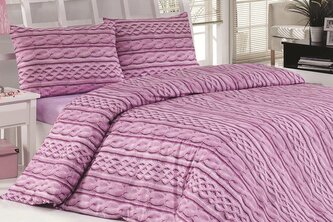 POŚCIEL KPL.TWEED LILA C8 220X200+2X70X80 SAT.BAW. KOD E.16811683