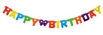 Girlanda papírová Happy Birthday 150 cm