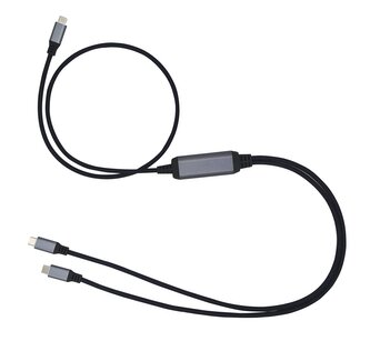 Kabel C-TECH USB 4.0, Type-C (CM/CM), PD 100W, 40Gbps, 1m, černý