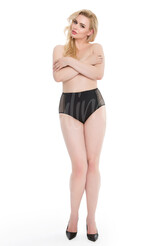 Dámské kalhotky Julimex černé (Opal) 3XL