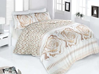 POŚCIEL KPL. VALENTINI ROSE KREM 160X200+2X70X80 SAT.BAW