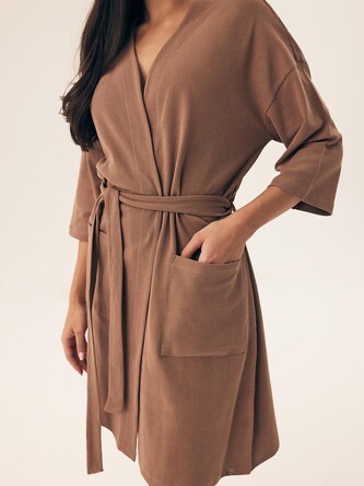 Szlafrok Henderson Ladies 42779 Nilsa S-XL coffee L/XL