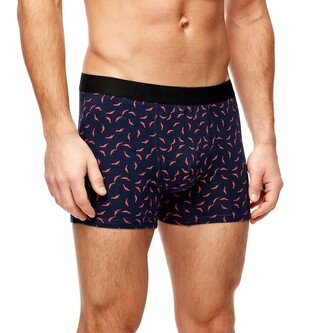 Bokserki Noviti BB006 Wzór M-2XL granatowy papryczki XXL