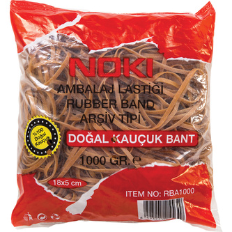 Noki, Gumičky sáček, 18x5 cm, 1000g, natural, natural