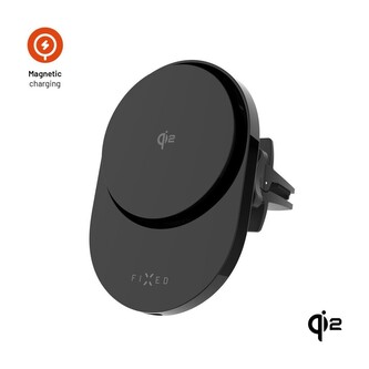FIXED MagAir držák do auta s MagSafe a Qi2, 15W, černý