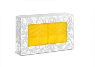 RĘCZNIK KPL. BOLERO 2 SZT/2x50X90/ FROTTE ŻÓŁTY 500G.