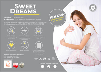 KOŁDRA 155X200 GOLDEN SWEET DREAMS 1100g.