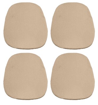 Sada podsedáků Klasik 36x38 cm, 4dílná, Jersey, béžová