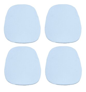 Sada podsedáků Klasik 36x38 cm, 4dílná, Jersey, světle modrá