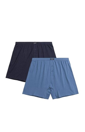 Bokserki Atlantic 2MBX-073 A'2 M-3XL granatowy-niebieski L